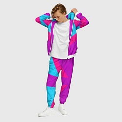 Костюм мужской Always in sports сиреньевый, цвет: 3D-белый — фото 2