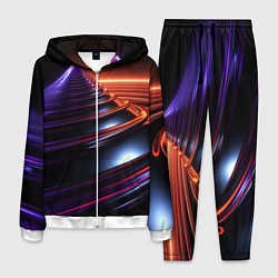 Костюм мужской Фиолетовая воронка, цвет: 3D-белый