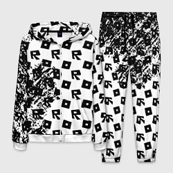 Костюм мужской Roblox pattern game black, цвет: 3D-белый