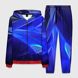 Мужской костюм Black and blue abstract background sport style