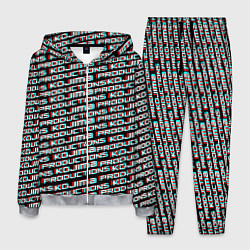 Костюм мужской Kojima glitch pattern studio, цвет: 3D-меланж