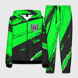 Костюм мужской Bayer 04 sport green, цвет: 3D-черный