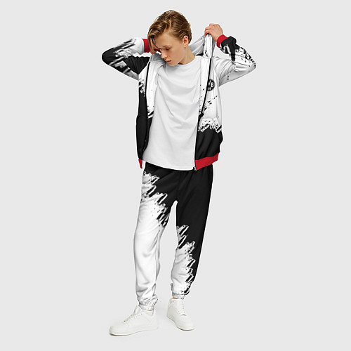 Мужской костюм Borussia sport краски / 3D-Красный – фото 3
