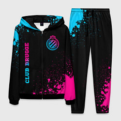 Мужской костюм Club Brugge - neon gradient вертикально