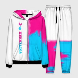 Костюм мужской Tottenham neon gradient style по-вертикали, цвет: 3D-черный