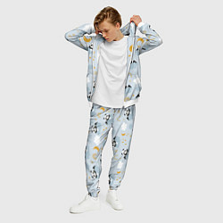 Костюм мужской Панда на облаках, цвет: 3D-белый — фото 2