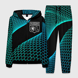 Костюм мужской Lyon football net, цвет: 3D-черный