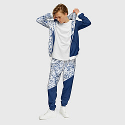Костюм мужской Сине-белый пополам, цвет: 3D-белый — фото 2