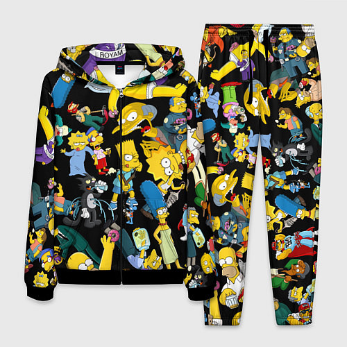 Мужской костюм Персонажи Симпсонов / 3D-Черный – фото 1