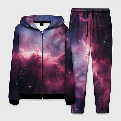 Мужской костюм Абстрактный космос фантастика / 3D-Черный – фото 1