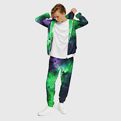 Костюм мужской Круглый зеленый мистический фон, цвет: 3D-белый — фото 2
