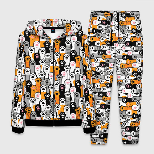 Мужской костюм Кошачьи лапы / 3D-Черный – фото 1