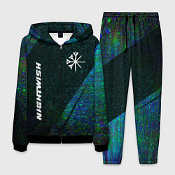 Костюм мужской Nightwish glitch blue, цвет: 3D-черный