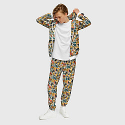 Костюм мужской Африка паттерн пальмы животные, цвет: 3D-белый — фото 2