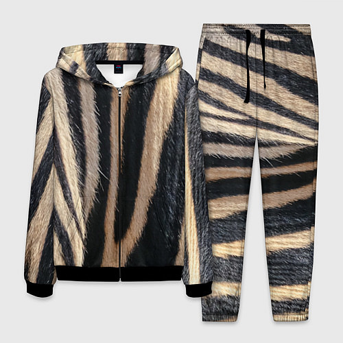 Мужской костюм Мех зебры / 3D-Черный – фото 1