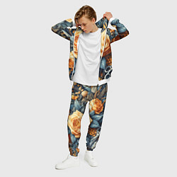 Костюм мужской Композиция из всякой всячины с розой - нейросеть, цвет: 3D-белый — фото 2