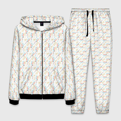 Мужской костюм Мужское и женское начало / 3D-Черный – фото 1