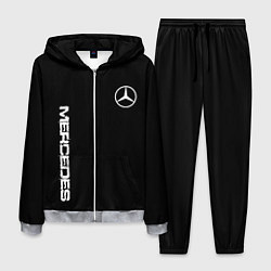 Костюм мужской Mercedes benz logo white auto, цвет: 3D-меланж