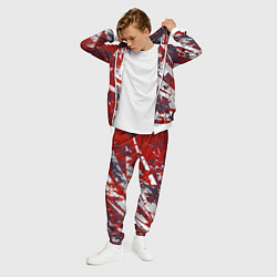 Костюм мужской Яркий абстрактный узор для спорта, цвет: 3D-белый — фото 2
