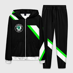 Костюм мужской Skoda geometry, цвет: 3D-белый