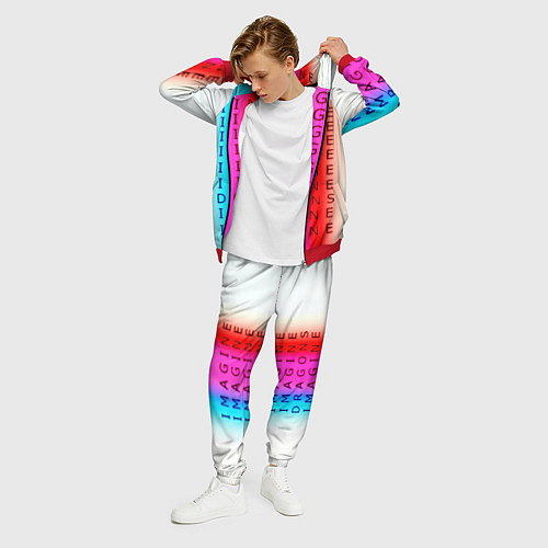 Мужской костюм Imagine Dragons neon rock / 3D-Красный – фото 3