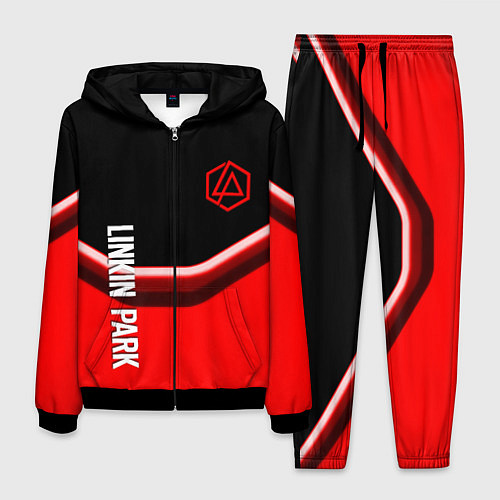 Мужской костюм Linkin park geometry line steel / 3D-Черный – фото 1