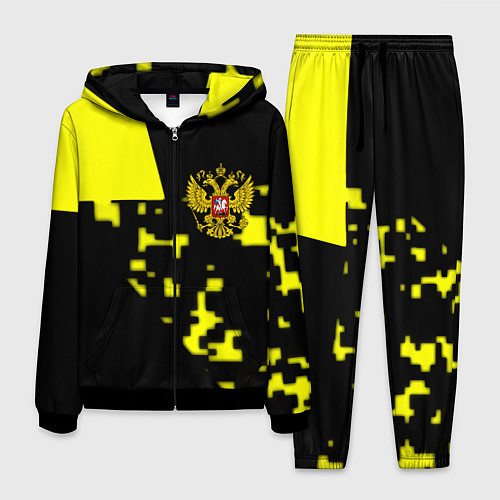 Мужской костюм Россия имперский стиль пиксели / 3D-Черный – фото 1