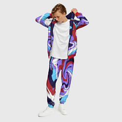 Костюм мужской Клякса абстракция, цвет: 3D-красный — фото 2