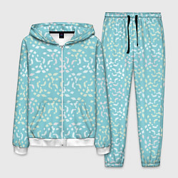 Мужской костюм Мозаика на голубом