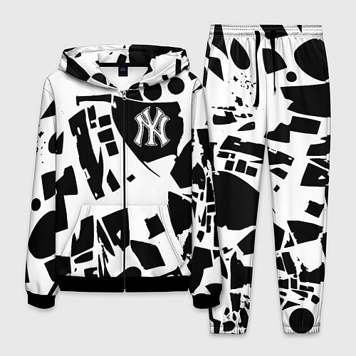 Мужской костюм New York yankees - abstraction / 3D-Черный – фото 1