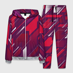 Костюм мужской Абстракция графика экстремальной формы, цвет: 3D-меланж