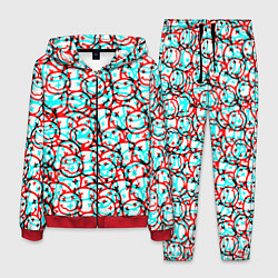 Костюм мужской Nirvana smile glitch, цвет: 3D-красный