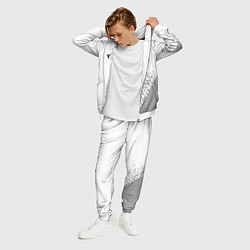 Костюм мужской Genesis speed на светлом фоне со следами шин верти, цвет: 3D-белый — фото 2
