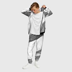 Костюм мужской Inter - white gradient вертикально, цвет: 3D-черный — фото 2
