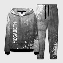 Костюм мужской Megadeth - grey gradient вертикально, цвет: 3D-черный