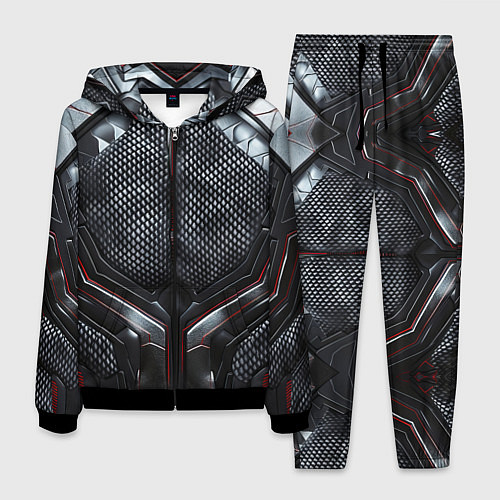 Мужской костюм Карбоновый странник / 3D-Черный – фото 1