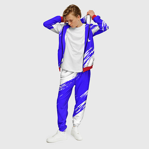 Мужской костюм Half life белые краски / 3D-Красный – фото 3