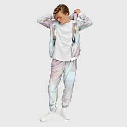 Костюм мужской Маяк у моря на закате в отпечатке пальца, цвет: 3D-белый — фото 2