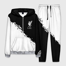 Костюм мужской Liverpool fc белые краски, цвет: 3D-меланж