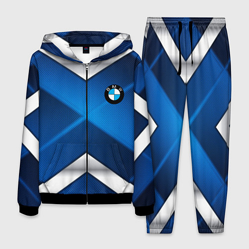 Мужской костюм BMW metalic blue abstract / 3D-Черный – фото 1