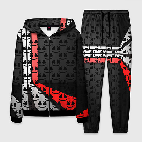 Мужской костюм Marshmello pattern / 3D-Черный – фото 1