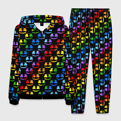 Костюм мужской Marshmello pattern neon, цвет: 3D-черный