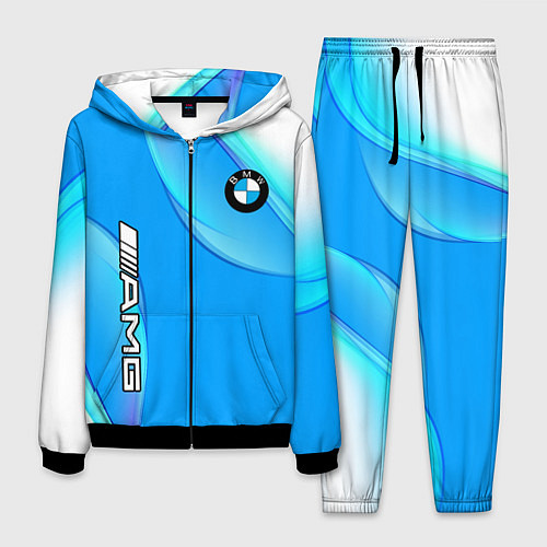 Мужской костюм BMW abstrac line steel / 3D-Черный – фото 1