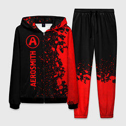 Костюм мужской Aerosmith - red gradient по-вертикали, цвет: 3D-черный