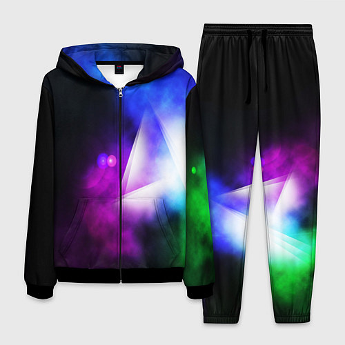 Мужской костюм Космос геометрия / 3D-Черный – фото 1