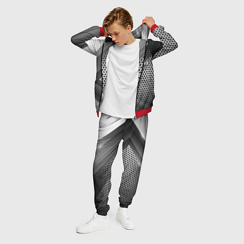 Мужской костюм Honda metal motors / 3D-Красный – фото 3