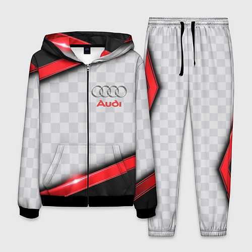 Мужской костюм AUDI auto texture / 3D-Черный – фото 1