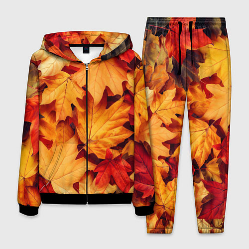 Мужской костюм Осенние кленовые листья / 3D-Черный – фото 1