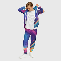 Костюм мужской Красивый градиент абстракция, цвет: 3D-белый — фото 2