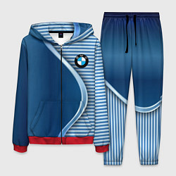 Костюм мужской BMW текстура, цвет: 3D-красный